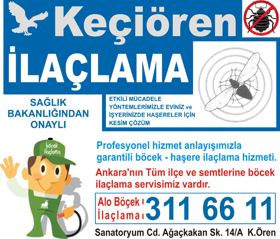Böcek İlaçlama Firmaları Ankara
